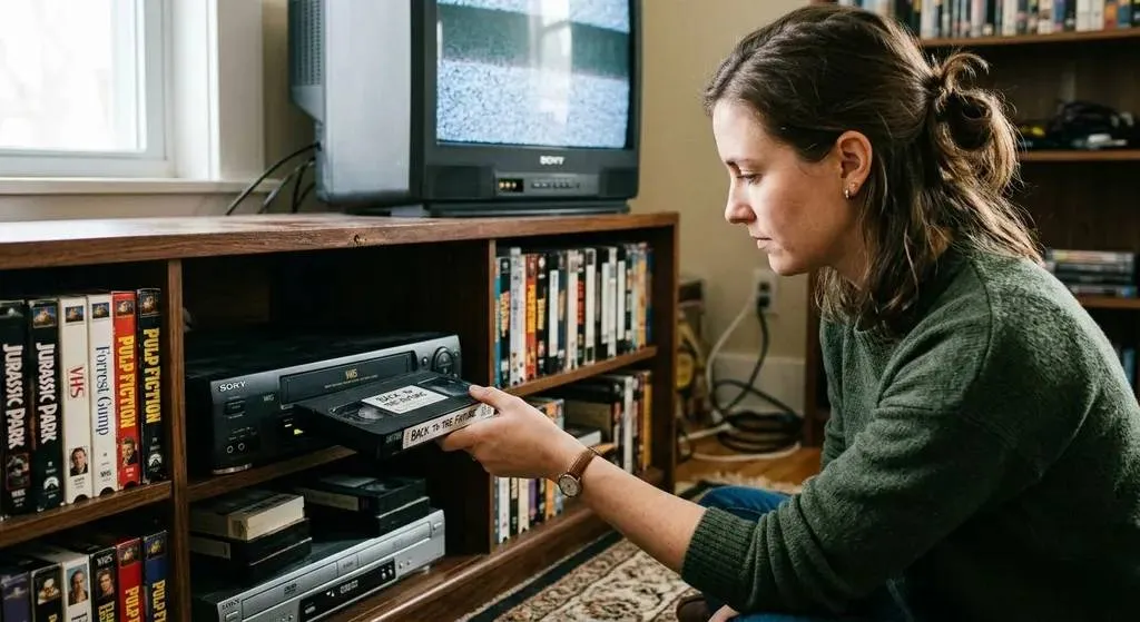 VHS tapes ready for digital conversion